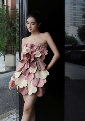 CORAL BLOOM DRESS